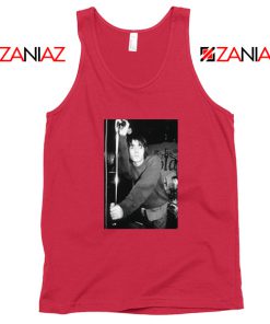 Liam Gallagher Singer Red Tank Top