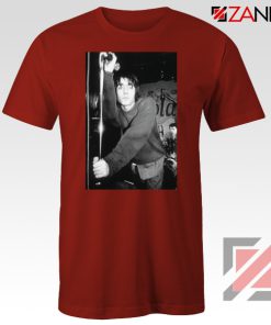 Liam Gallagher Singer Red Tshirt