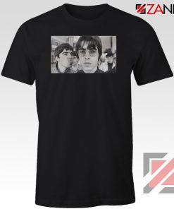 Liam and Noel Gallagher Black Tshirt