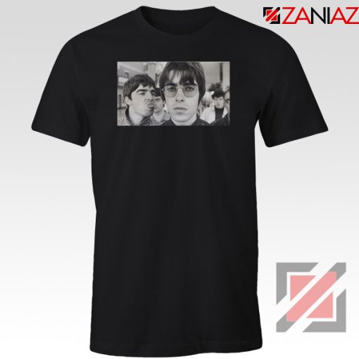 Liam and Noel Gallagher Black Tshirt