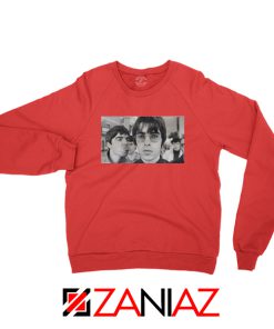 Liam and Noel Gallagher Red Sweatshirt