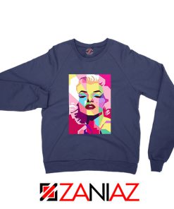 Marilyn Monroe Navy Blue Sweatshirt