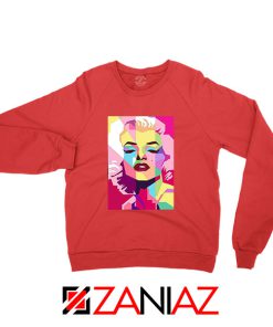 Marilyn Monroe Red Sweatshirt