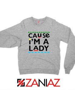 Martin Lawrence Cause I am A Lady Sport Grey Sweatshirt