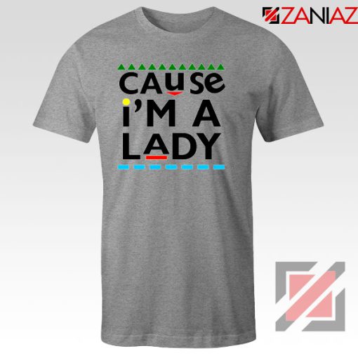 Martin Lawrence Cause I am A Lady Sport Grey Tshirt