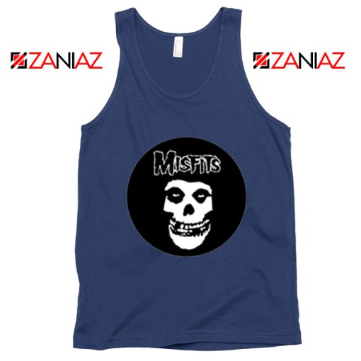 Misfits Posters Navy Blue Tank Top