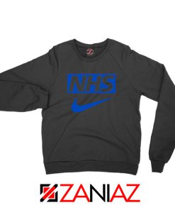 NHS Nike Parody Black Sweatshirt