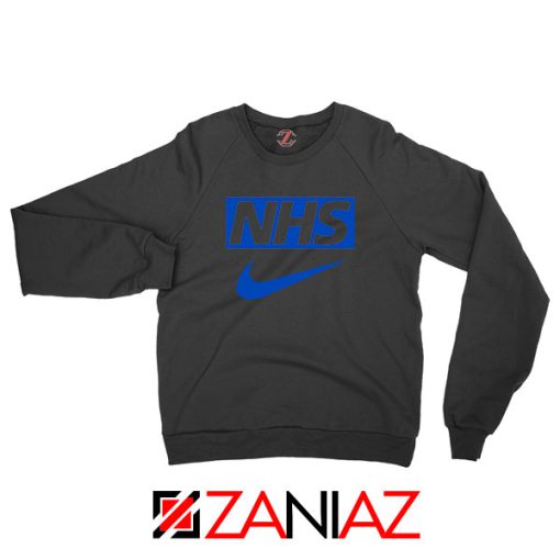 NHS Nike Parody Black Sweatshirt