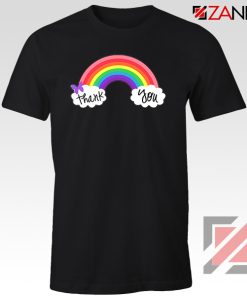 NHS Rainbow Thank You Black Tshirt