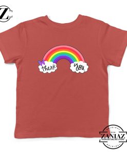 NHS Rainbow Thank You Red Kids Tshirt