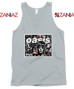 Oasis Band Collage Sport Grey Tank Top