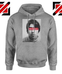 Oasis Band Live Forever Sport Grey Hoodie