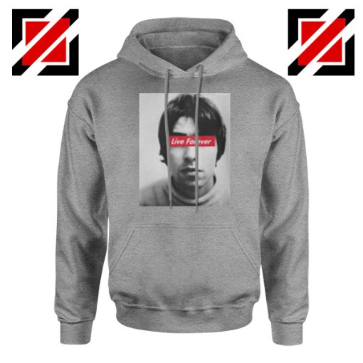 Oasis Band Live Forever Sport Grey Hoodie