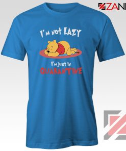 Pooh Quarantine Blue Tshirt