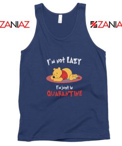 Pooh Quarantine Navy Blue Tank Top