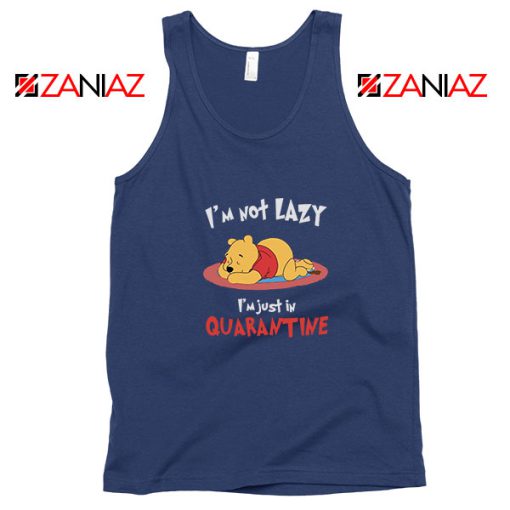 Pooh Quarantine Navy Blue Tank Top