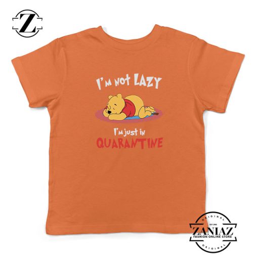 Pooh Quarantine Orange Kids Tshirt