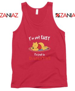 Pooh Quarantine Red Tank Top