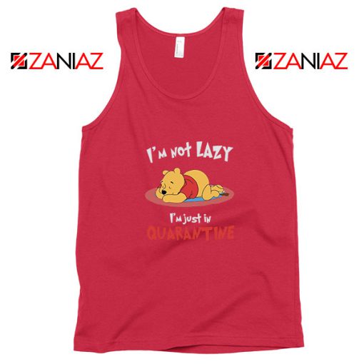 Pooh Quarantine Red Tank Top