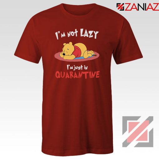 Pooh Quarantine Red Tshirt