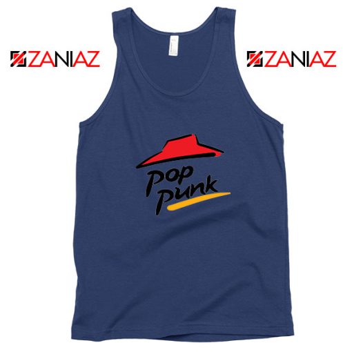 Pop Punk Pizza Hut Navy Blue Tank Top