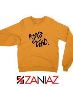 Punk's Not Dead Orange Sweatshirt