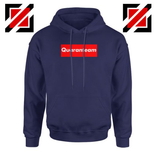 Quaranteam Pandemic 2020 Navy Blue Hoodie