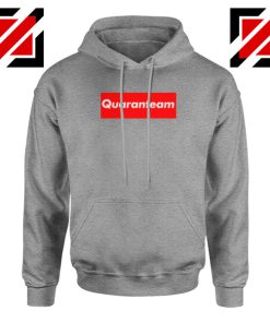 Quaranteam Pandemic 2020 Sport Grey Hoodie