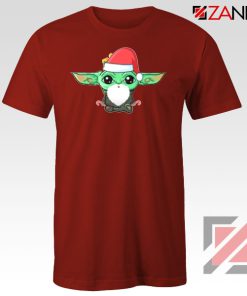 Santa Baby Yoda Red Tshirt