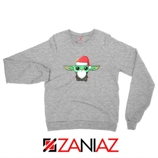 Santa Baby Yoda Sport Grey Sweatshirt