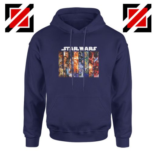 Skywalker Saga Posters Navy Blue Hoodie