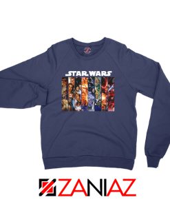 Skywalker Saga Posters Navy Blue Sweatshirt