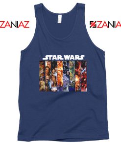 Skywalker Saga Posters Navy Blue Tank Top