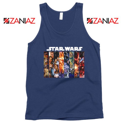 Skywalker Saga Posters Navy Blue Tank Top