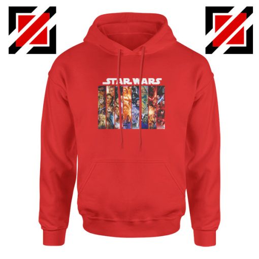 Skywalker Saga Posters Red Hoodie