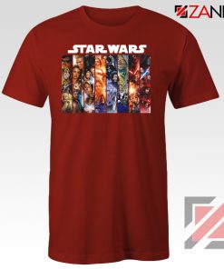 Skywalker Saga Posters Red Tshirt