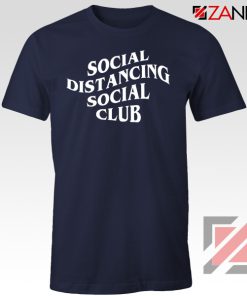 Social Distancing Social Club Navy Blue Tshirt