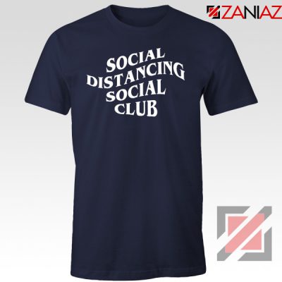Social Distancing Social Club Navy Blue Tshirt