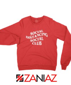 Social Distancing Social Club Red Sweatshirt