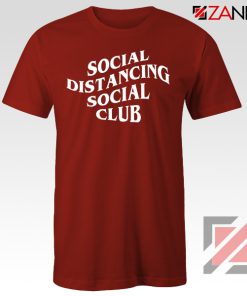 Social Distancing Social Club Red Tshirt