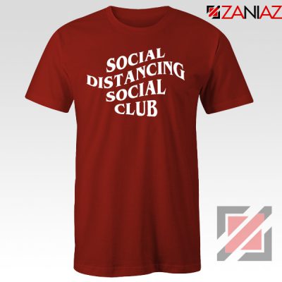 Social Distancing Social Club Red Tshirt