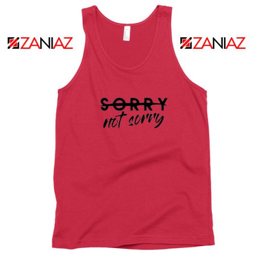 Sorry Not Sorry Lyrics Red Tank Top