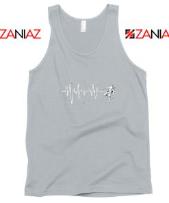 Space Heartbeat Astronaut Sport Grey Tank Top