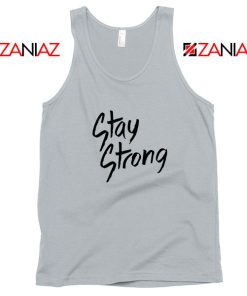 Stay Strong Demi Lovato Sport Grey Tank Top