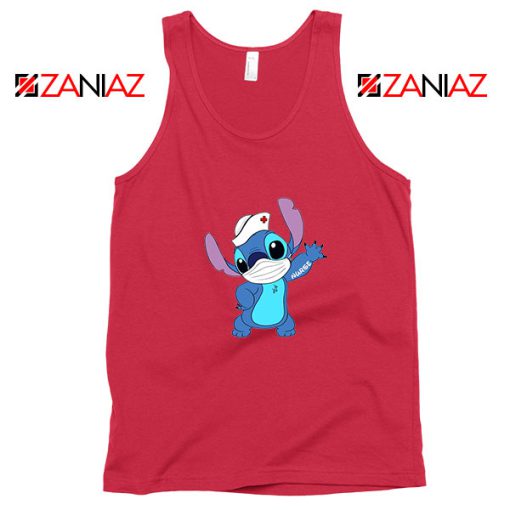 Stitch Nurse Red Tank Top