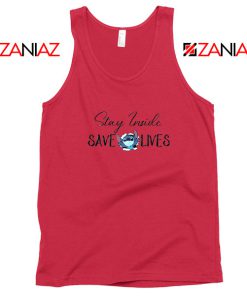 Stitch Social Distancing Red Tank Top