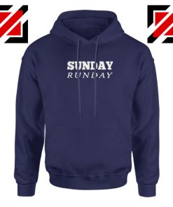 Sunday Runday Navy Blue Hoodie