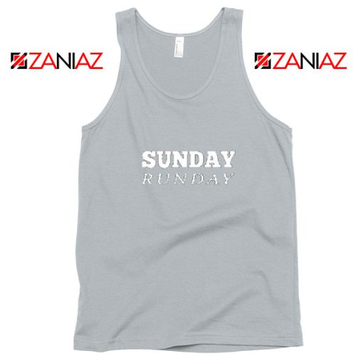 Sunday Runday Sport Grey Tank Top