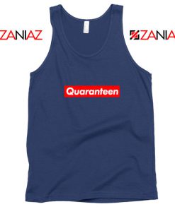 Supreme Quarantine Navy Blue Tank Top