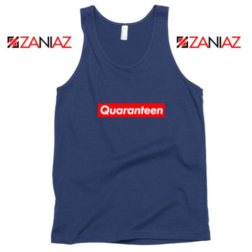 Supreme Quarantine Navy Blue Tank Top